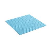 TATAY Bath Mat, Non-slip, SBS - TP Rubber with 120 Suction Cups, Rectangular, Diamond Design, Blue. Measures 54 x 54 cm