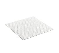 TATAY Bath Mat, Non-slip, SBS - TP Rubber with 120 Suction Cups, Rectangular, Diamond Design, White. Measures 54 x 54 cm