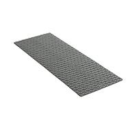 TATAY Bath Mat, Non-slip, SBS - TP Rubber with 126 Suction Cups, Rectangular, Diamond Design, Grey. Measures 97 x 36 cm