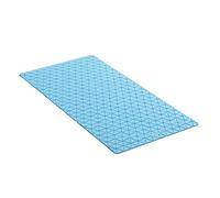 TATAY Bath Mat, Non-slip, SBS - TP Rubber with 94 Suction Cups, Rectangular, Diamond Design, Blue. Measures 72 x 36 cm