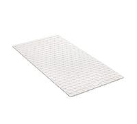TATAY Bath Mat, Non-slip, SBS - TP Rubber with 94 Suction Cups, Rectangular, Diamond Design, White. Measures 72 x 36 cm