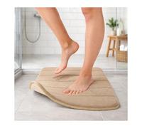 Tatay Bath Mat Nuvola, 100% Microfiber, Non-slip, Absorbent, Quick Dry, Soft Touch, Memory Effect, Washable, Beige. Measures 40 x 60 cm