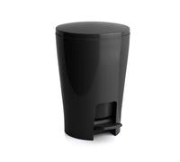 TATAY Bathroom Bin with Pedal Diabolo 5L | Inner Bucket with Handle | Practical and Easy-to-Clean Design | Made from Highly Resistant Materials | 19 x 21 x 28.2 cm - Black