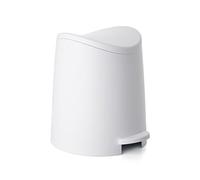 TATAY Standard Bathroom Pedal Bin, 3L, Polypropylene, White