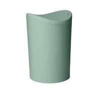 TATAY Bathroom Bin with Swing Lid | 6L Capacity | Compact and Modern Design | Durable and Easy-to-Clean Material | Made in Spain | 19 x 19 x 28 cm - Green