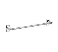 TATAY Bathroom Towel Holder, Slim Collection, Stainless Steel, Double Fixing System with Screws and Glu fix, 45 cm