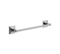 TATAY Bathroom Towel Rail No Drill or With Screws Medium | Includes Glue&Fix Adhesive Kit (Holds up to 5kg) and Screws | Stainless Steel | Modern Design | 6 x 6.5 x 45 cm - Iconik Model - Metallic