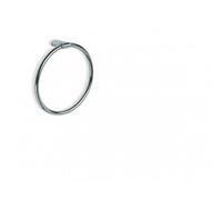 TATAY Bathroom towel ring, from the Ronda bathroom accessories collection, Stainless Steel and Zamak, with Screws and Plugs Kit. Measures: 19.8 x 5 x 20 cm.
