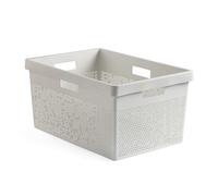 TATAY Clothing Basket 40L Bohol, Polypropylene, White
