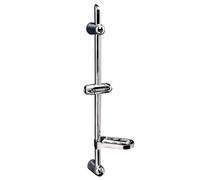 TATAY Brass shower rod, adjustable top support, and adjustable soap dish. | Adjustable Upper Bracket | Easy Shower Maintenance | Reliable Water Control | Simple Wet-Area Care | Practical Shower Upgrade