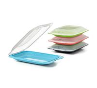 TATAY Cold Meat Container for Fridge | 1 Unit Mini | Fridge Storage | Removable Lid, Stackable | Microwave, Freezer and Dishwasher Safe | BPA-Free, 12 x 3.1 x 18 cm, Assorted Colours