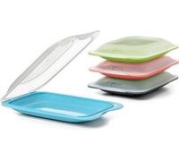 TATAY Cold Meat Containers for Fridge | Set of 4 Mini 4 Mini, Assorted Colour
