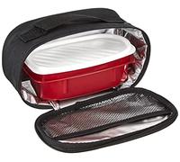 Tatay Urban Food Casual Mini - Insulated Lunch Bag, 1.5 L Capacity, with 1 Plastic Food Storage of 0.5L BPA Free, Black. Measures 21.5 x 9 x 12 cm