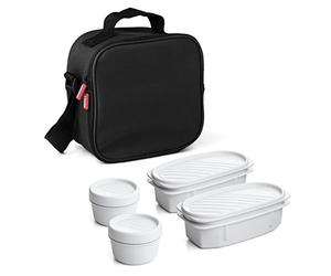 TATAY Cool Bag Urban Food Casual Semi-Rigid Body Practical Inner Pocket | Cool Bag Lunch | Capacity 3 L | Dimensions 22.5x10x22 cm | Triple-Layer Insulation | Waterproof Outer Material, Black