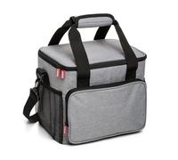 Tatay Urban Food Picnic - Insulated Lunch Bag, 11 L Capacity, Triple Layer Material, Flexible and 100% waterproof. Denim Grey. Measure 28.5 x 21 x 24 cm