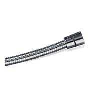 TATAY Dual Flex Extendable Shower Hose, 1.7M to 2.3M, Brass Flexo, Stainless Steel Type 301, Universal Thread G 1/2", Chrome