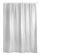 TATAY Fabric Shower Curtain 180 x 200 cm | Includes 12 Hooks | Washable Shower Curtain with Modern Design | Durable Polyester Fabric | Nature Model - White & Beige