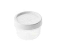 TATAY Food Storage, Airtight, 0.2L of Capacity, Screw Lid, BPA free, Suitable Microwave and Dishwasher, White. Measures: 8,5 x 8,5 x 6 cm