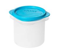 TATAY Food Container 0.3L Top Flex | Pressure Lid | Plastic Food Containers with Lids | Microwave, Dishwasher, Fridge & Freezer Safe | BPA-Free Plastic | 8.7x8.7x8.5 cm, Blue