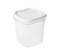 TATAY Food Storage, Airtight, 0.7 L of Capacity, Flexible Pressure Lid, BPA free, Suitable Microwave and Dishwasher, White. Measures: 10 x 10 x 11,7 cm