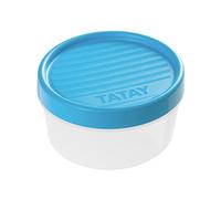 TATAY Food Container 12x12x6.6 cm Microwave Safe Freezer Safe Screw-Top Lid | Food Container Kitchen | Capacity 0.5 L | Dimensions 12x12x6.6 cm | BPA-Free Material | Dishwasher Safe | Freezer Safe, Blue
