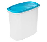TATAY Food Storage, Airtight, 2 L of Capacity, Flexible Pressure Lid, BPA free, Suitable Microwave and Dishwasher, Blue. Measures: 18,4 x 9,7 x 17,8 cm