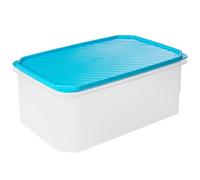 TATAY Food Storage, Airtight, 4.7 L of Capacity, Flexible Pressure Lid, BPA free, Suitable Microwave and Dishwasher, Blue. Measures: 28,5 x 18,5 x 12,2 cm