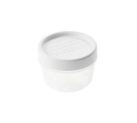 TATAY Food Container 8.5x8.5x6 cm Microwave Safe Freezer Safe Screw-Top Lid | Food Container Kitchen | Capacity 0.2 L | Dimensions 8.5x8.5x6 cm | BPA-Free Material | Dishwasher Safe | Freezer Safe, White