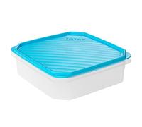 TATAY Food Storage, Airtight, 1.3 L of Capacity, Flexible Pressure Lid, BPA free, Suitable Microwave and Dishwasher, Blue. Measures: 18,5 x 18,5 x 6,1 cm