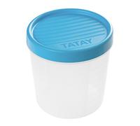 TATAY Food Storage, Airtight, 1L of Capacity, Screw Lid, BPA free, Suitable Microwave and Dishwasher, Blue. Measures: 12 x 12 x 12,5 cm