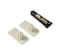TATAY Glue&Fix Fixing Kit, including Universal Glue Repair Extreme Pattex (1 tube 20 gr and 2 pieces for hanging Slim bathroom accessories)