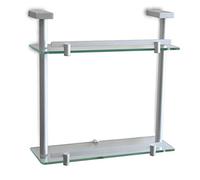 Tatay Ice Double Shelf Made of Aluminium Storage Rack