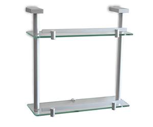 Tatay Ice Double Shelf Made of Aluminium Storage Rack
