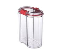 TATAY Kitchen Canister 1.5 L Leakproof Dishwasher Safe Stackable Design | Kitchen Canister Storage | Capacity 1.5 L | Dimensions 9x15.5x18 cm | BPA-Free Material | Airtight Seal, Red