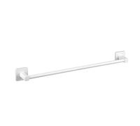 TATAY Large Bathroom Towel Rail Without Drilling | 3M Adhesive Mounting System | Matte and Elegant Finish | 100% Rustproof | 10 kg Load Capacity | 6 x 6.5 x 60 cm - Kalo Collection - White