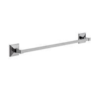 TATAY Large Towel Rail from the Iconik Collection, in Stainless Steel and Zamak, with Drill Fix fixing system or adhesive glue. Measures: 6 x 6,5 x 60 cm