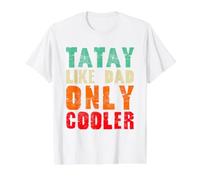 Tatay Like Dad Only Cooler Fun Father's Day Retro Value Graphic T-Shirt, Men, White, S