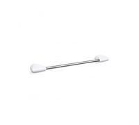 TATAY Medium Bathroom Towel Rack 40 cm, from the Alpha Bathroom Accessories Collection, Aluminum, with Screw & Dowel Kit, White