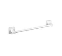 TATAY Medium Bathroom Towel Rail Without Drilling | 3M Adhesive Mounting System | Matte and Elegant Finish | 100% Rustproof | 10 kg Load Capacity | 7 x 6.5 x 45 cm - Kalo Collection - White