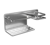 Tatay Moon Rectangular Shower Shelf, 2 Heights, 100% Stainless Aluminium, Minimalist Design, 10 Year Warranty, Measures 30 x 10 x 12 cm