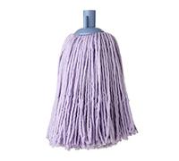 Tatay Corded Mop, with Polyethylene backing and Polyester microfibres, Universal Thread, High Absorption, Violet colour. Measures 10 x 7 x 30 cm