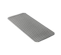TATAY Non Slip Bath Mat | 50% Recycled Material | Strong Suction Cups & Comfortable Feel Durable | Soft Touch | 92x42 cm - Grey