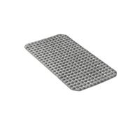 TATAY Non Slip Bath Mat | 50% Recycled Material | Strong Suction Cups & Comfortable Feel Durable | Soft Touch | 68x37 cm - Grey