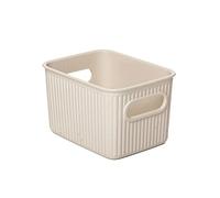 TATAY Plastic Storage Basket 1.5 L Baobab | Organizer Box | Integrated Handles | Compact and Versatile Design | 100% Recycled BPA-Free Plastic | 12.5x16.4x10 cm, Ecohome