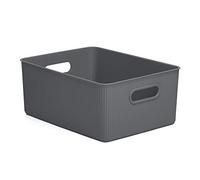 Tatay Large Multipurpose Sort Basket Holds 15 Liters, Anthracite Grey, 29.4 x 38.5 x 16