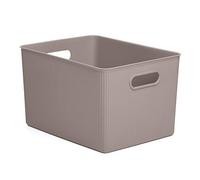Tatay Storage Box Baobab, 22L Capacity, Polypropylene, BPA free, Taupe. Measures 29.4 x 38.5 x 23 cm