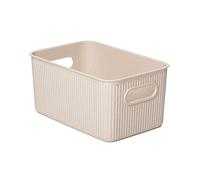 TATAY Storage Box Baobab ECOHOME, 5L Capacity, Polypropylene BPA free, 100% Recycled Material. Measures 18.1 x 27.2 x 13 cm, Beige