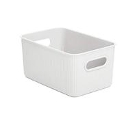 Tatay 7010201 Storage Box Baobab, 5L Capacity, Polypropylene, BPA free, Pergamon White. Measures 18.1 x 27.2 x 13 cm