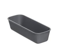 TATAY Drawer Organiser Slim Baobab, Polypropylene, BPA free, Grey. Measures 9 x 24 x 5.6 cm