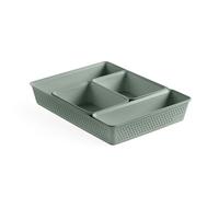 TATAY Set of 5 Organisers (1 pc Slim + 2 pc A6 + 1 pc A5 + 1 pc A4) Bohol, Made of Polypropylene, BPA Free, 100% Recycled Material, Green